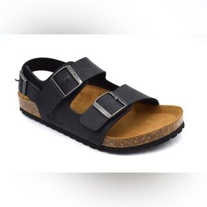 2270 Men Sandals Adjustable Strap Black Summer Sandals